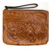 Patricia Nash Tooled Leather Wristlet Clutch