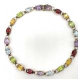 10K Gold Multicolor Gemstone Bracelet