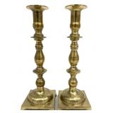 Pair Vintage Andrea By Sadek Brass Candlesticks