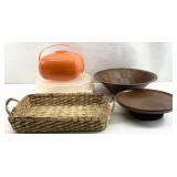 Asst Vintage Serving Dishes & More