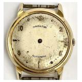 14K Gold Case Hamilton Watch, As Is