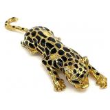 Vintage Gold Tone Jaguar Brooch