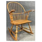 S Bent Bros Oak Windsor Rocking Chair