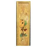 Vintage Musical Instruments Painted Wall Panel