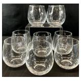 8pc Stemless Red Wine Glasses