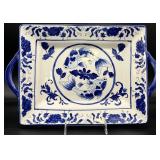 Blue & White Fish Platter