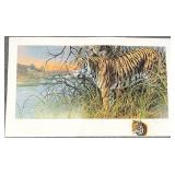 Gary Swanson A.P. Tiger Print w/ Painted Remarque