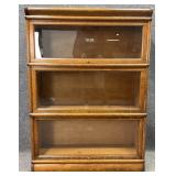 Antique Oak 3 Stack Barrister Bookcase