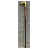 Brass Accented Horse Head Walking Cane