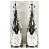 Pair Mercury Style Glass Table Lamps