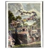 Bob Byerley Signed Ltd Ed. Giclee, Checkered Flag