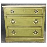 National Mt Airy Green Faux Stone Top Chest