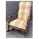 Mahogany Gooseneck Frame Arm Chair