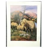 Gary Swanson S/N Wildlife Bears in Mountains Art