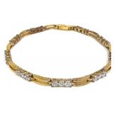 Gold Tone Tennis Bracelet