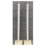 Pair Vintage Faux Bamboo Floor Lamps
