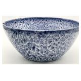 Neolia Cole Blue Spatterware Bowl - Repaired