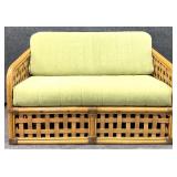 Vintage Rattan Settee