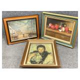 3 Vintage Framed Art Prints
