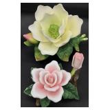 2 Porcelain Flowers