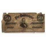 1864 Confederate States of America $50 Note