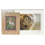 2 Signed Wildlife Photographs