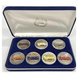 7pc Set of Corvette Dollars with Case