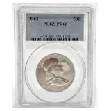 1962 PCGS Proof-66 Franklin Silver Half Dollar