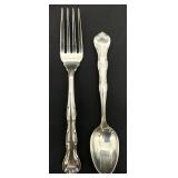 2pc Gorham Rondo Sterling Silver Utensils