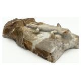 Hand Carved Rock Lizard Sculpture