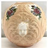 Vintage GWTW Cherub Baby Face Glass Lamp Globe