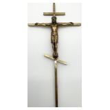 Vintage Brass Religious Crucifix
