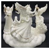 Christmas 4 Angel Porcelain Candle Holder