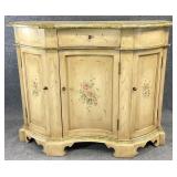Paint Decorated Blind Door Cabinet