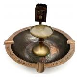 Vintage Brass Trench Art Ashtray