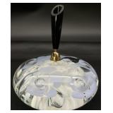Joe Rice Art Glass Pen Holder Paperweight