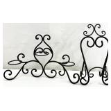Metal Plate Holder & Wall Hanging Vase / Plant