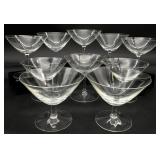 10pc Asst Champagne Coupe Glasses