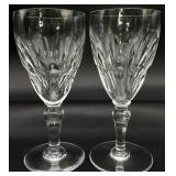 2 Baccarat Crystal Auteuil White Wine Glasses