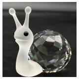 Swarovski Crystal Snail Figurine