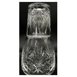 Crystal Bedside Water Carafe & Glass Set