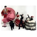 Vintage Spanish Flamenco Dancers & Bull Fighter
