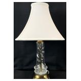 Crystal & Brass Table Lamp