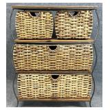 Metal Frame Basket Storage Stand