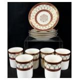 Elizabethan China Iona Coffee Cups & Saucers