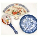 3pc Vintage Chinese & Japanese Porcelain Dishes