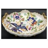Noritake Art Deco Floral & Bird Decorated Bowl