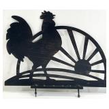 Rooster Sunrise Metal Decor Fixture