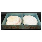 8 Vintage Seashell Appetizer Trays