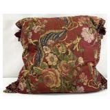 Large Chinoiserie Style Floral Tapestry Throw
